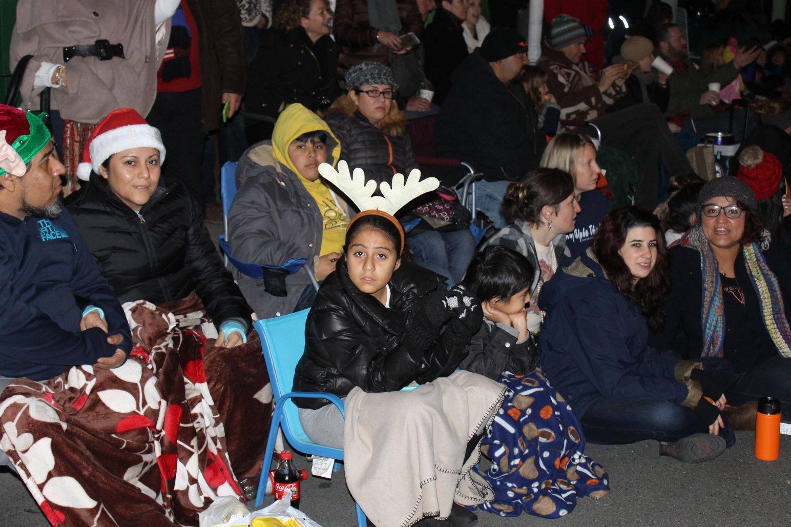 Crowds run six deep at 20th Annual Calistoga Lighted Tractor Parade